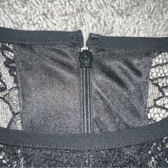 Laundry by Shelli Segal Women's Long Sleeve Lace Sheath Dress Black Size 4 - Picture 3 of 8